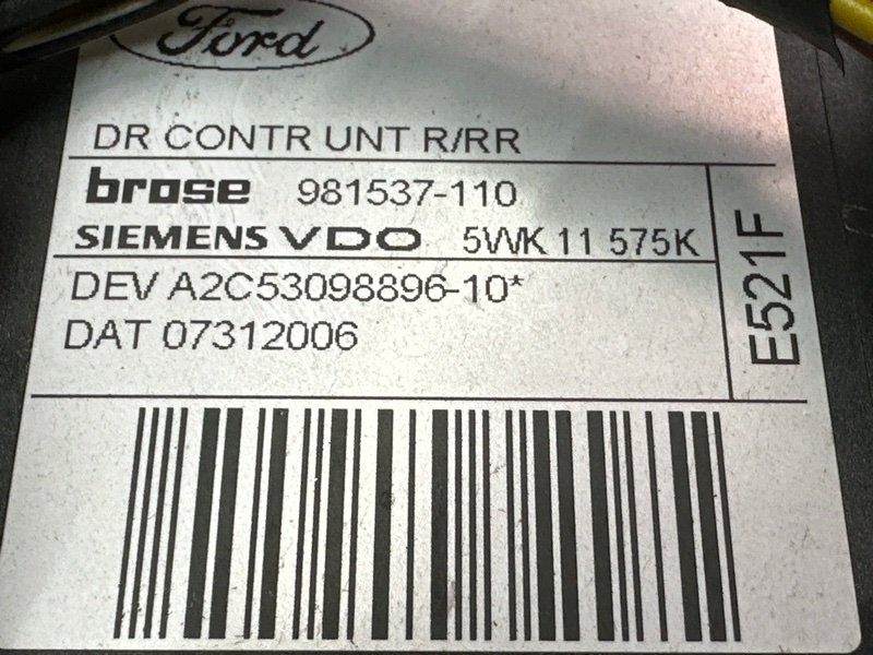 Механизм стеклоподъёмника Ford C-Max