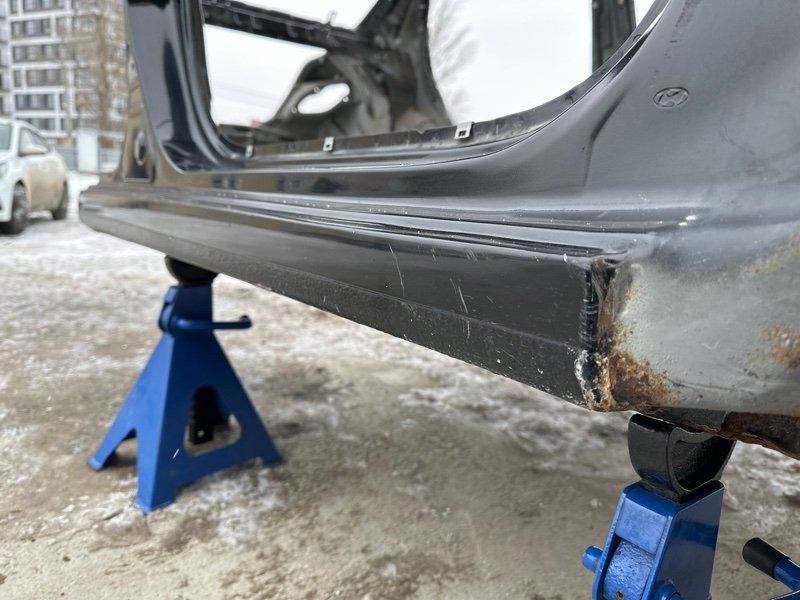 Порог со стойкой Hyundai Solaris 1 2013 RB