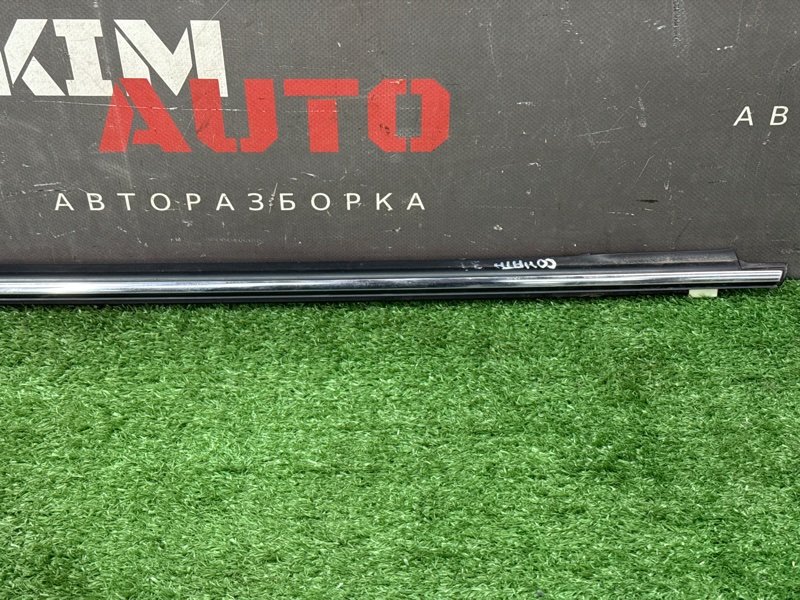 Уплотнитель стекла наружный(Бархотка) Хром Hyundai Sonata 4