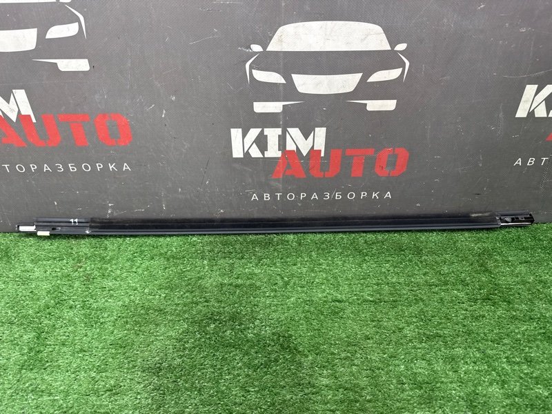 Уплотнитель стекла наружный(Бархотка) Хром Hyundai Sonata 4