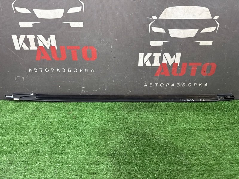 Уплотнитель стекла наружный(Бархотка) Хром Hyundai Sonata 4