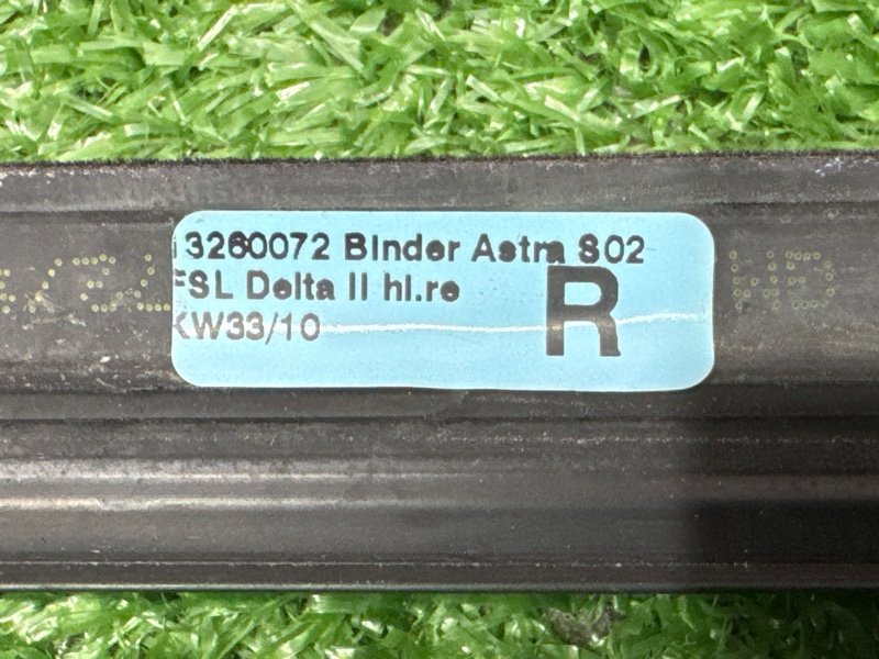 Уплотнитель стекла наружный(Бархотка) Хром Opel Astra J