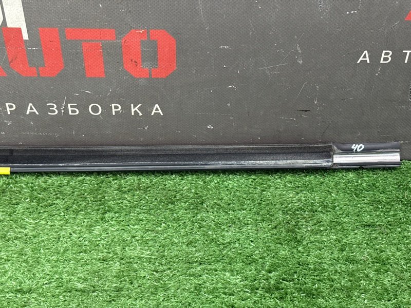 Уплотнитель стекла наружный(Бархотка) Хром Hyundai Sonata 4