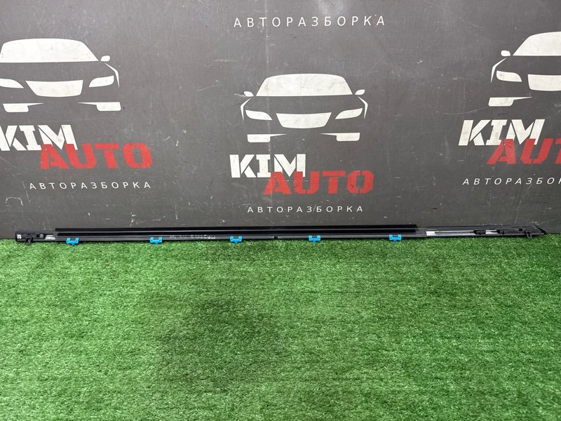 Уплотнитель стекла наружный(Бархотка) Хром Mazda 6