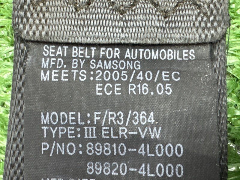 Ремни безопасности Hyundai Solaris 1 2013 RB