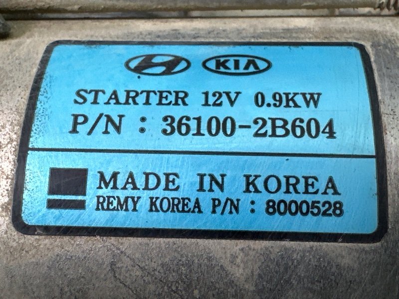 Стартер Hyundai Solaris 1 2013 RB