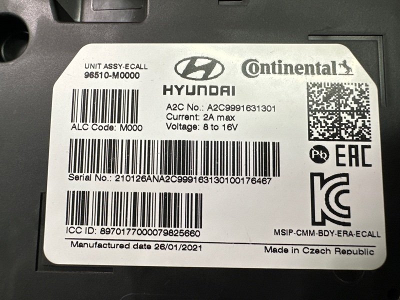 Блок электронный Глонасс Hyundai Creta 2021 GS