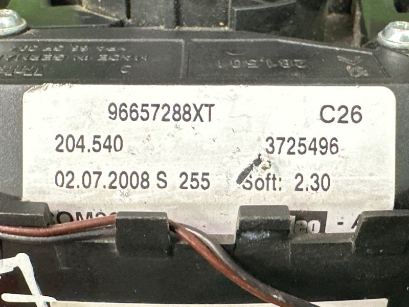 Подрулевой переключатель (гитара) Peugeot 207