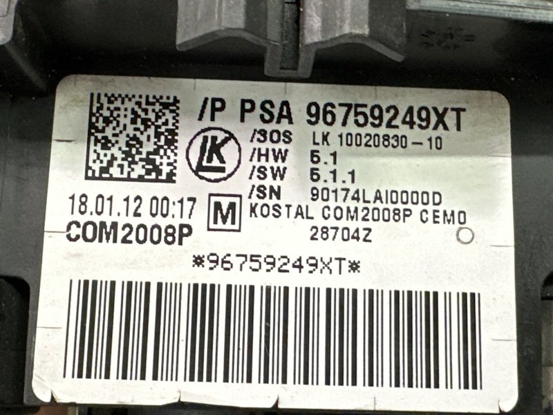 Подрулевой переключатель (гитара) Citroen C 4