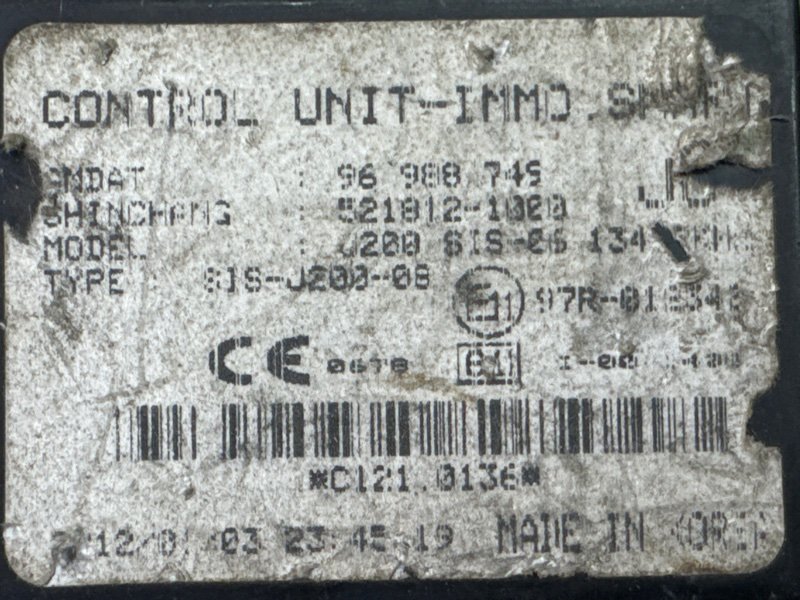 Замок зажигания с ключом Chevrolet Lacetti