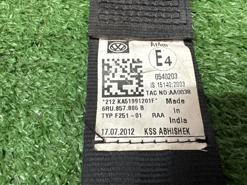 Ремни безопасности Volkswagen Polo 5