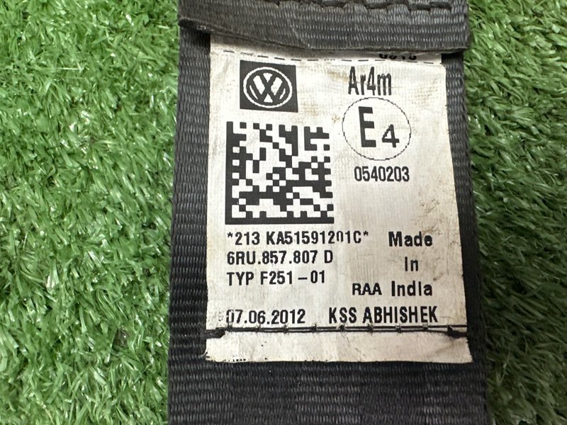 Ремни безопасности Volkswagen Polo 5