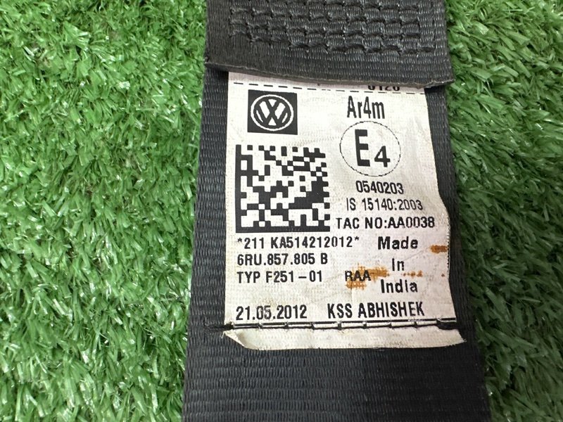 Ремни безопасности Volkswagen Polo 5