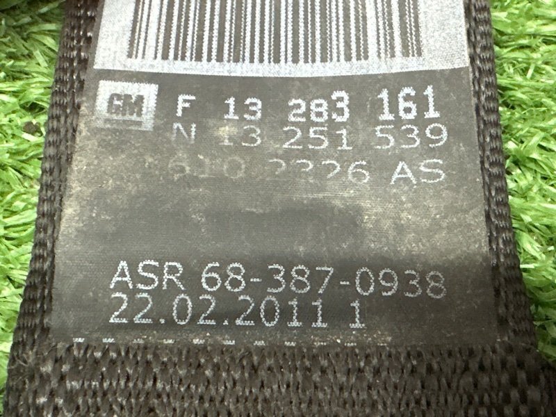 Ремень безопасности Chevrolet Cruze