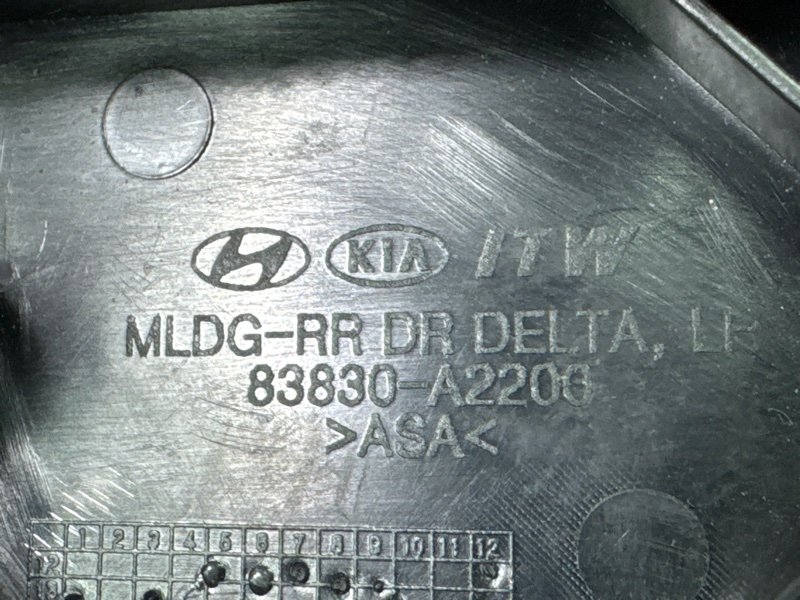 Накладка двери треугольник Kia Ceed 2 2015 SW