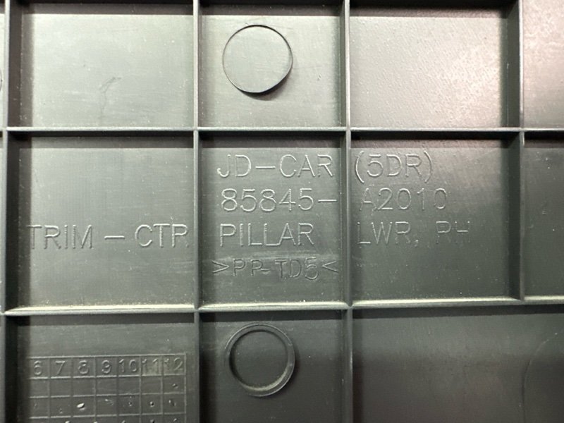 Накладка центральной стойки нижняя Kia Ceed 2 2015 SW