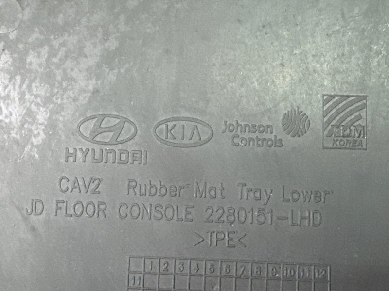 Коврик центральной консоли. Kia Ceed 2 2015 SW