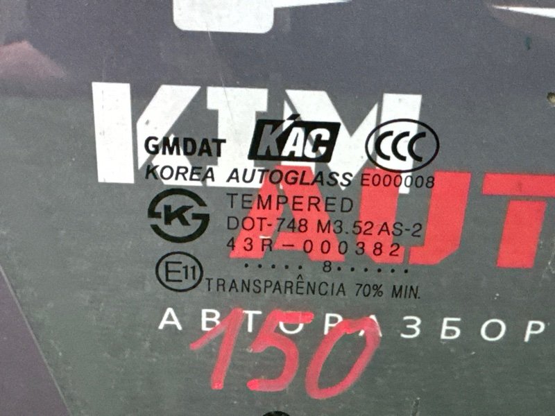 Стекло двери Chevrolet Lacetti