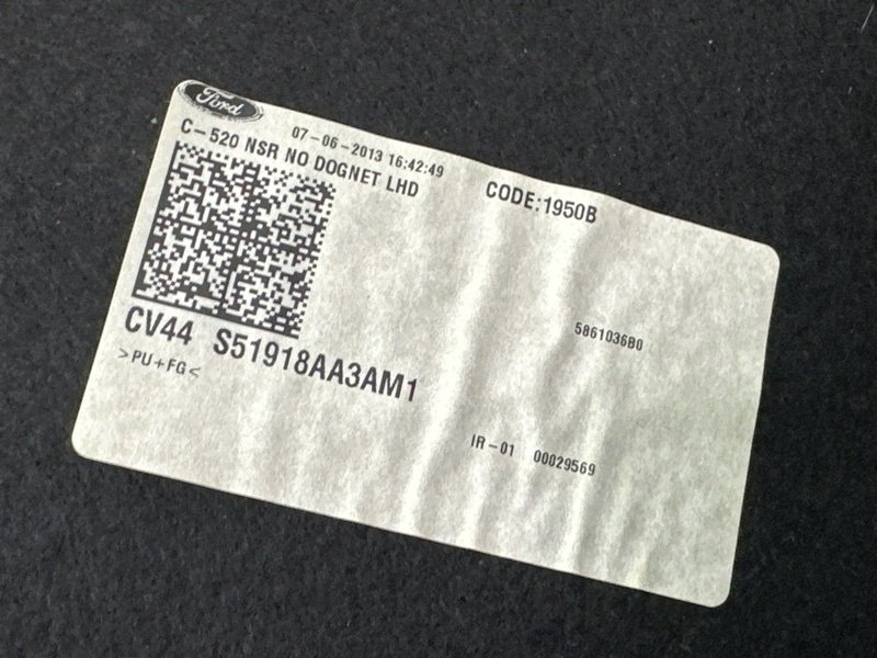 Обшивка потолка Ford Kuga 2013 SUV