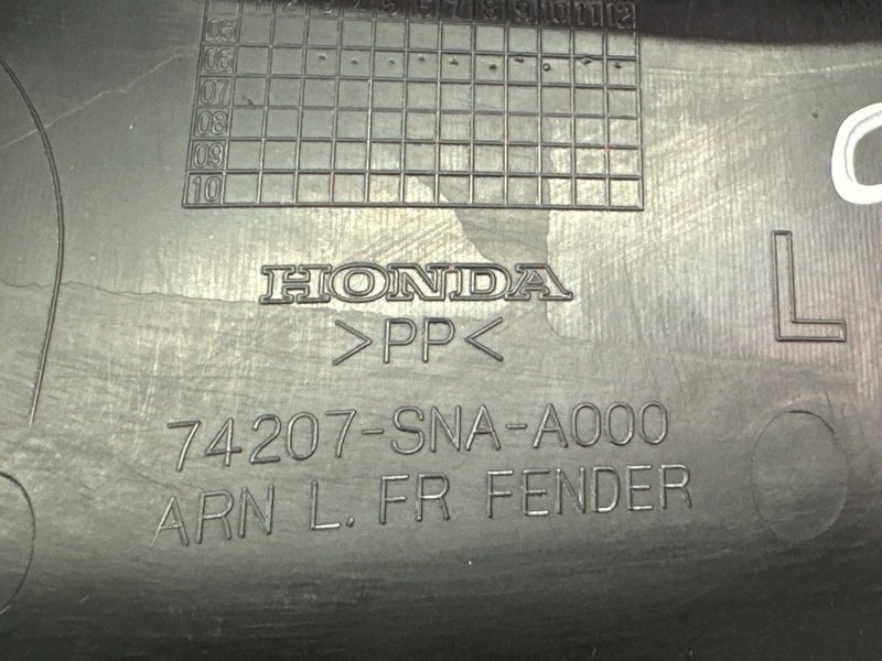 Пыльник крыла Honda Civic 4D