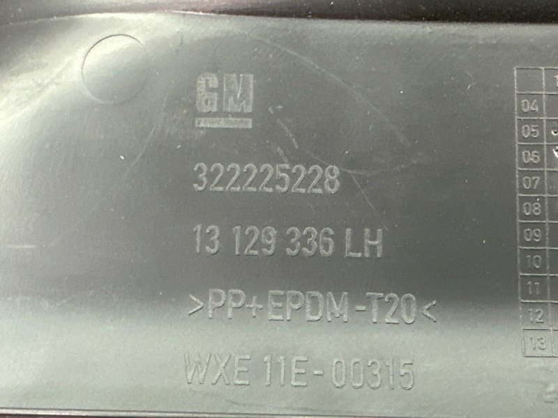 Накладка порога салона Opel Zafira B