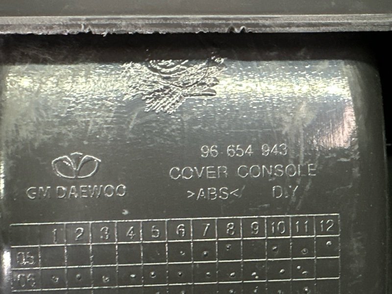 Консоль центральная Chevrolet Aveo T250