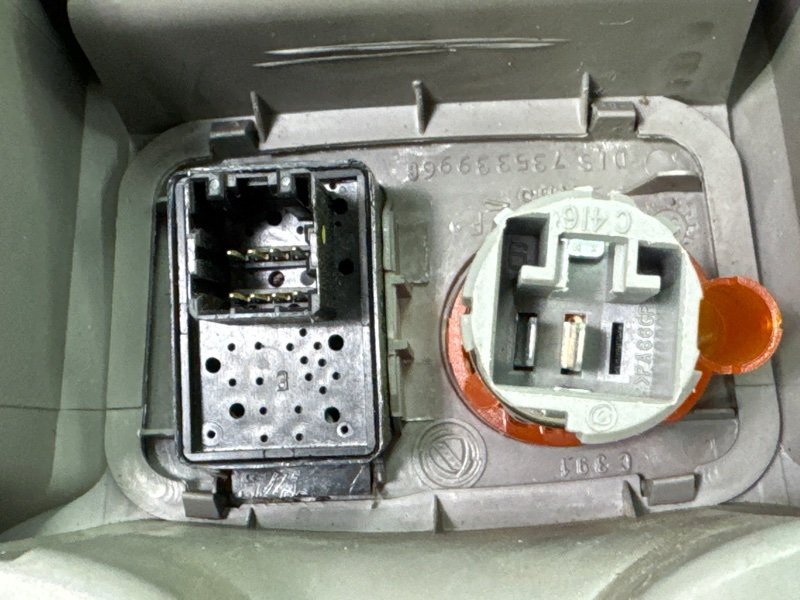 Консоль центральная Fiat Panda