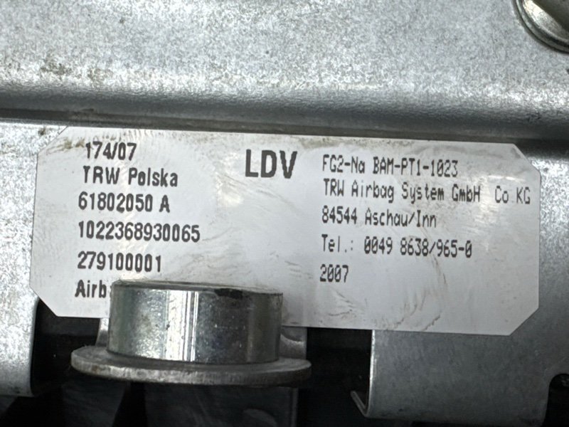 Подушка безопасности в руль LDV Maxus