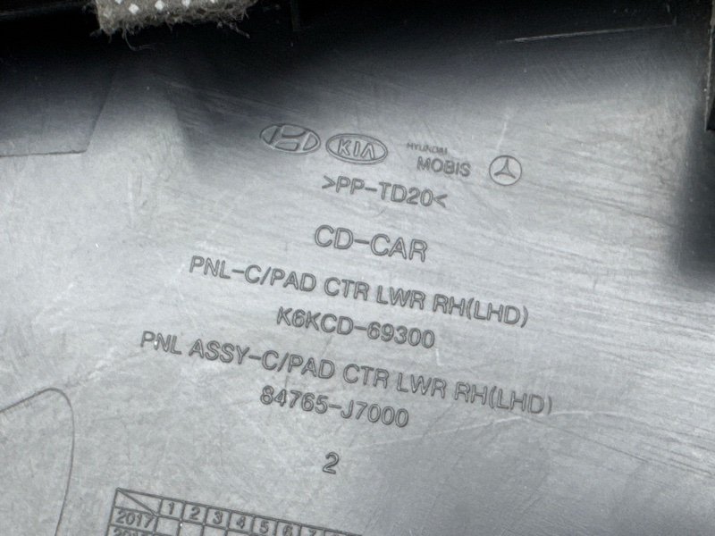 Накладка консоли Kia Ceed 3 2018 CD
