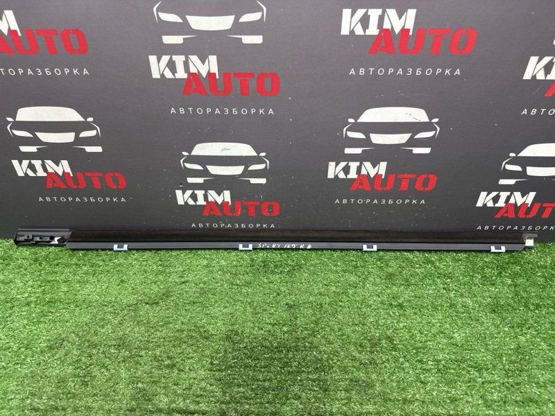Уплотнитель стекла наружный(Бархотка) Хром Kia Sportage 4 2017