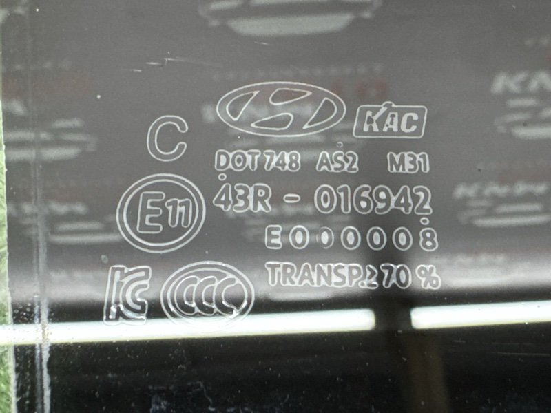 Стекло двери Hyundai Solaris 2 2018 HCR