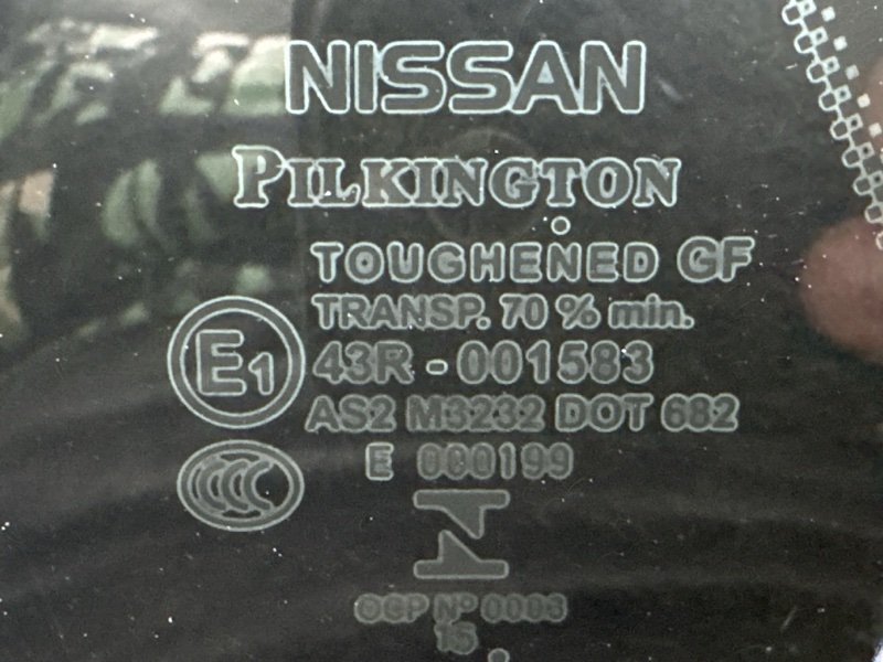 Стекло кузовное Nissan QASHQAI 2016 J11