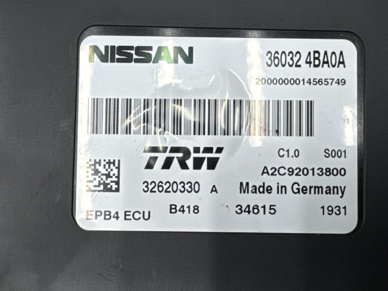 Блок управления стояночным тормозом Nissan QASHQAI 2016 J11