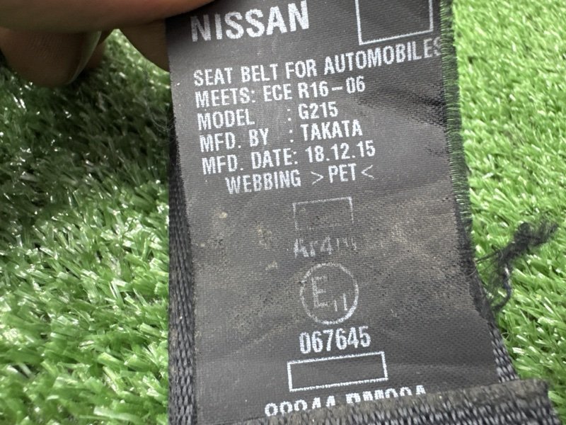 Ремни безопасности Nissan QASHQAI 2016 J11