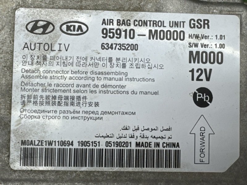 Безопасность в сборе Hyundai Creta 2019 GS