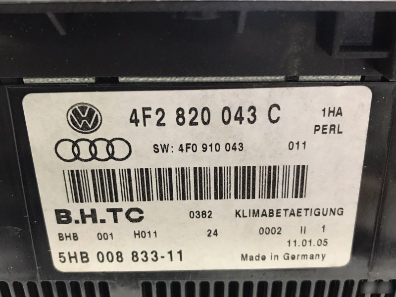 Блок климат-контроля Audi A6 С6