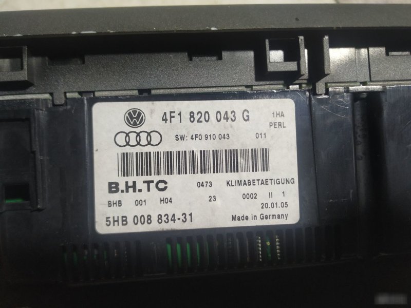 Блок управления климат-контролем Audi A6 2004—2008 С6