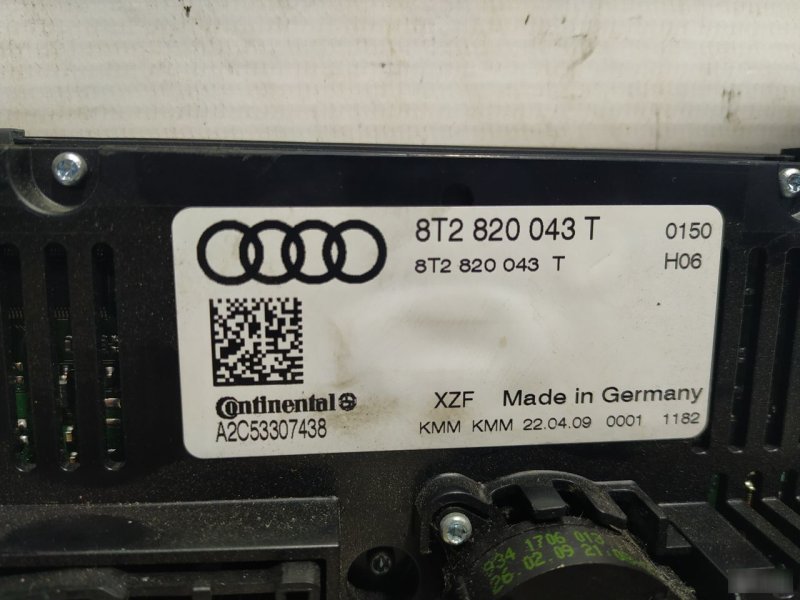 Блок управления климат-контролем Audi S5 2007—2011 8T