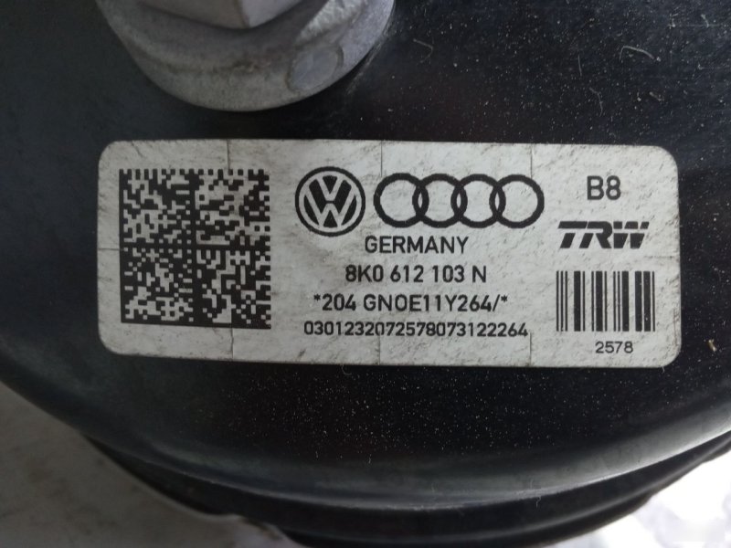 Вакуумный усилитель тормозов Audi A4 2011—2015 B8
