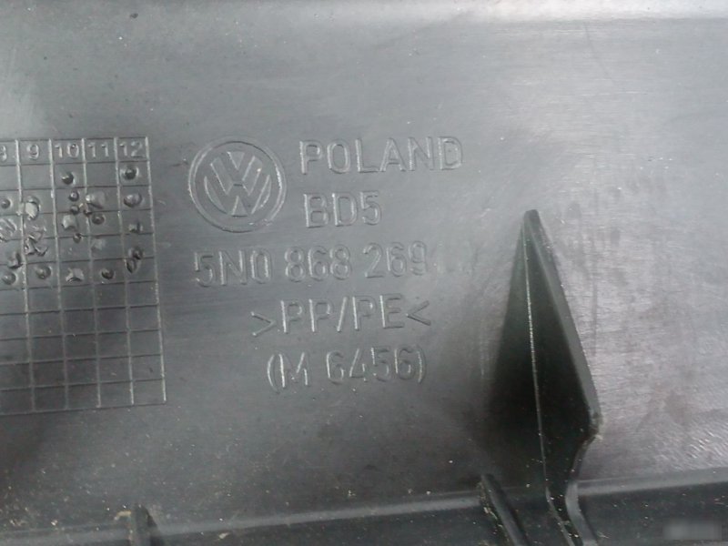 Накладка порога внутренняя Volkswagen Tiguan 1 2011—2017