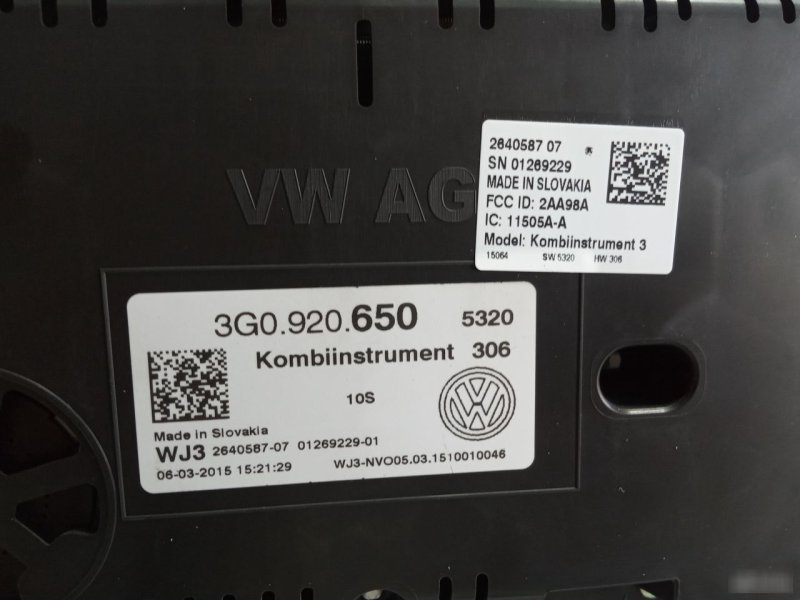 Панель приборов в сборе Volkswagen Passat B8