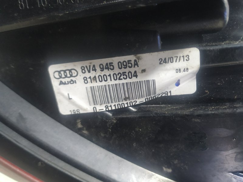 Фонари led Audi A3 2013 8V hatchback