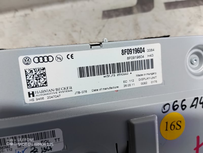 Дисплей Audi A4 ALLROAD 2010 B8