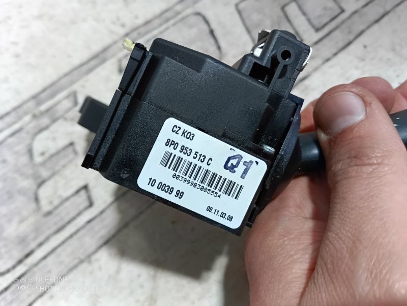 Подрулевой переключатель поворотников Audi A3 2009 8P