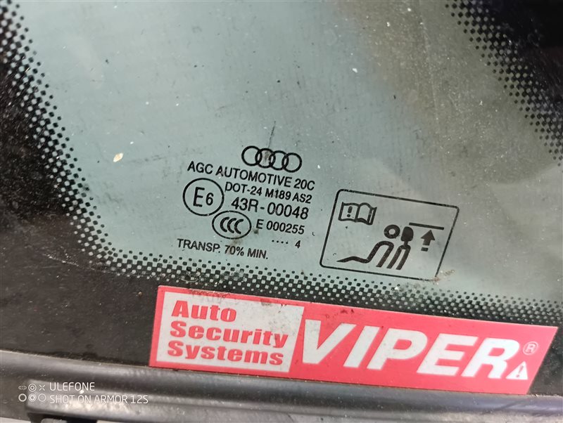 Стекло кузовное Audi A3 2014 8V Sedan