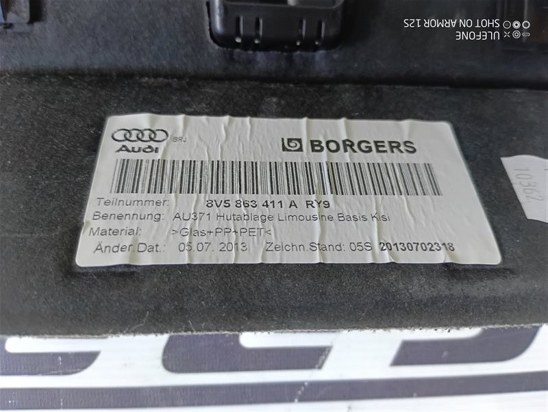 Полка салона задняя Audi A3 2014 8V Sedan