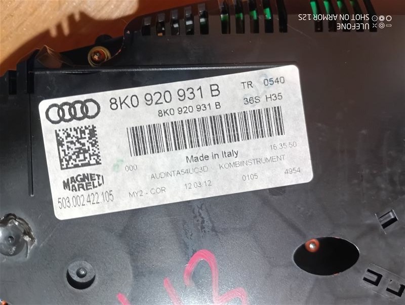 Панель приборов Audi A4 2012 B8