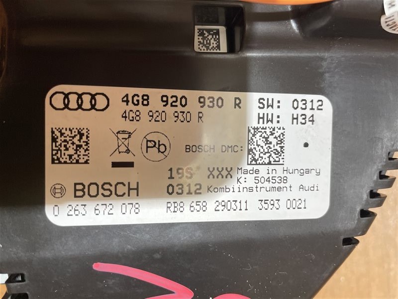 Панель приборов Audi A6 2012 C7