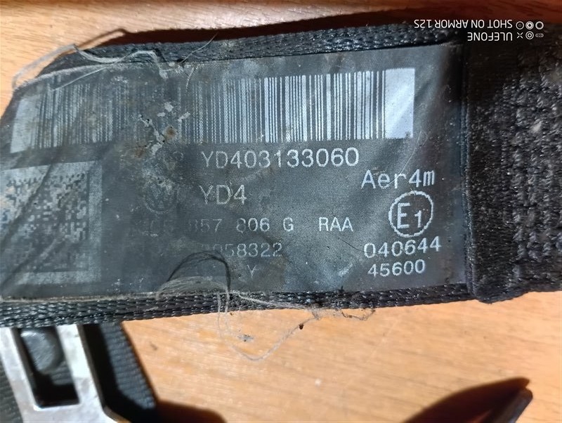 Ремень безопасности Volkswagen Passat 2006 B6