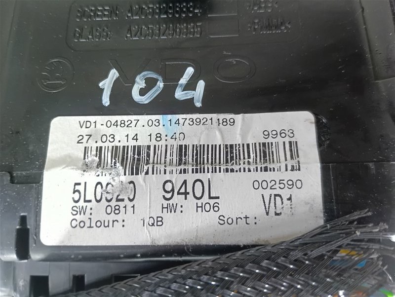 Панель приборов Skoda YETI 2014